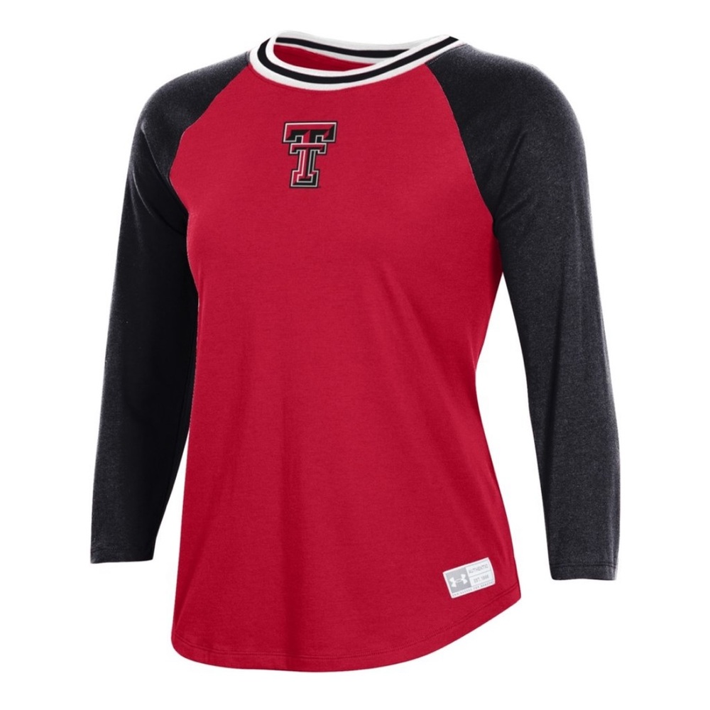 NWT Under Armour Ladies Gameday Baseball Ringer Tee | Size L - Picture 8 of 8